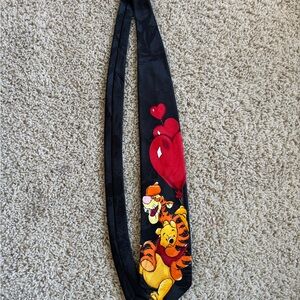 Vintage Winnie the Pooh Black and Red Tie